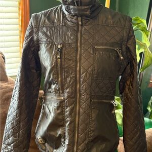Michael Kors Black Quilted Ski Jacket